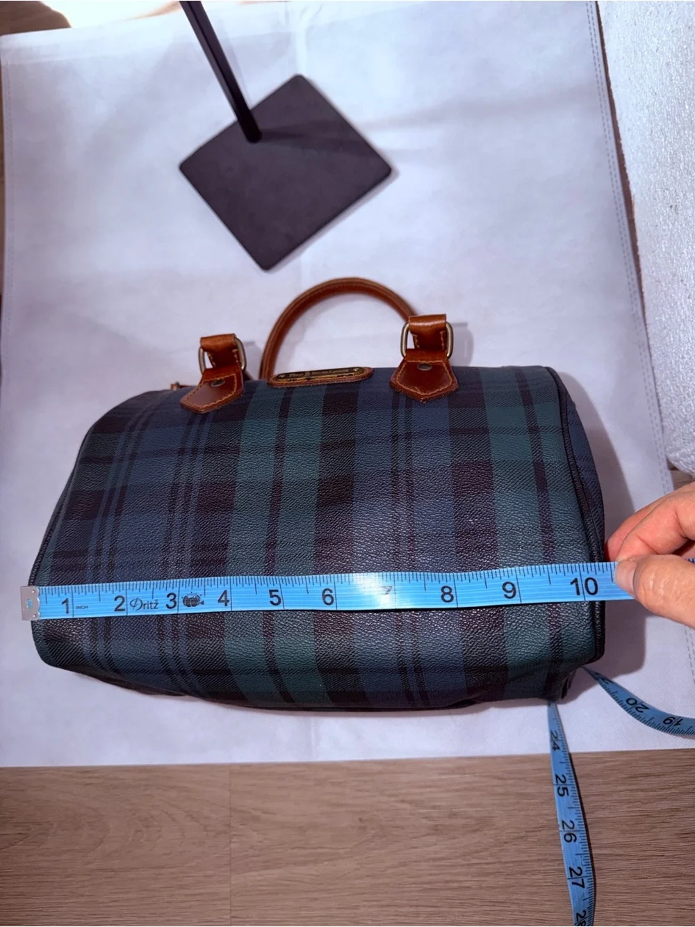 Ralph Lauren Tartan Boston purse - Picture 10 of 15